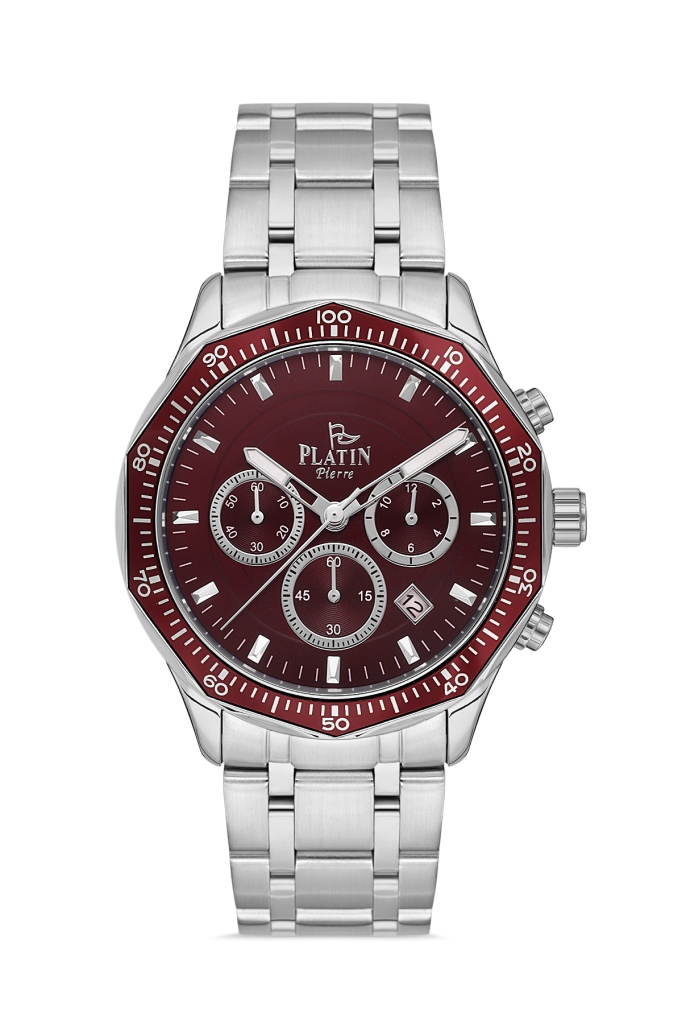 PLATİN PİERRE ERKEK KOL SAATİ