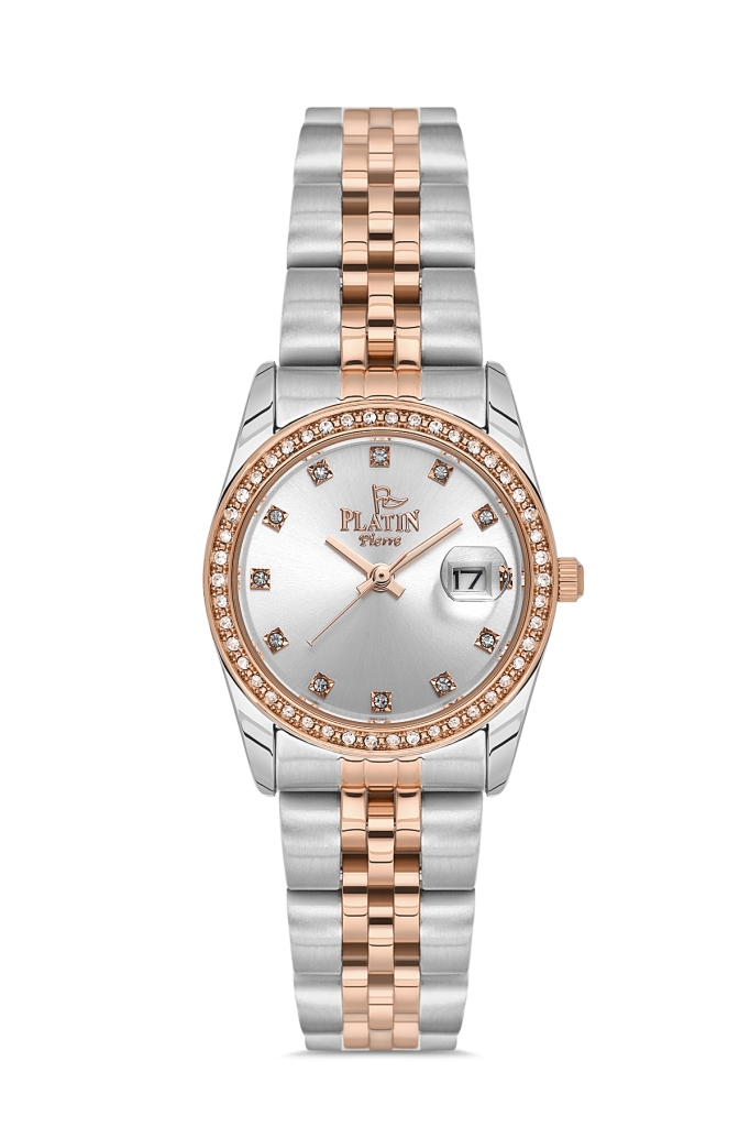 PLATİN PİERRE KADIN KOL SAATİ