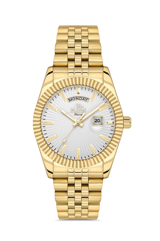 PLATİN PİERRE ERKEK KOL SAATİ