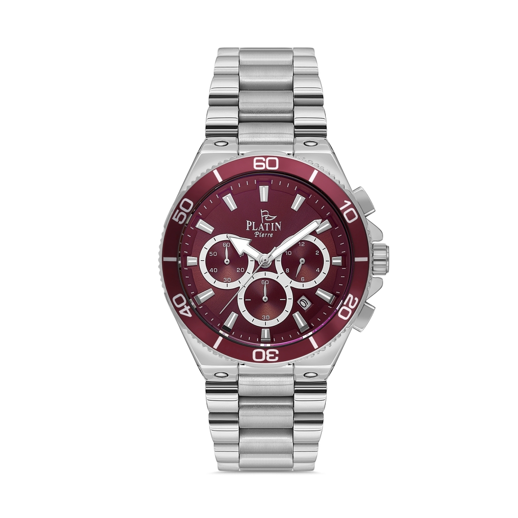 PLATİN PİERRE ERKEK KOL SAATİ