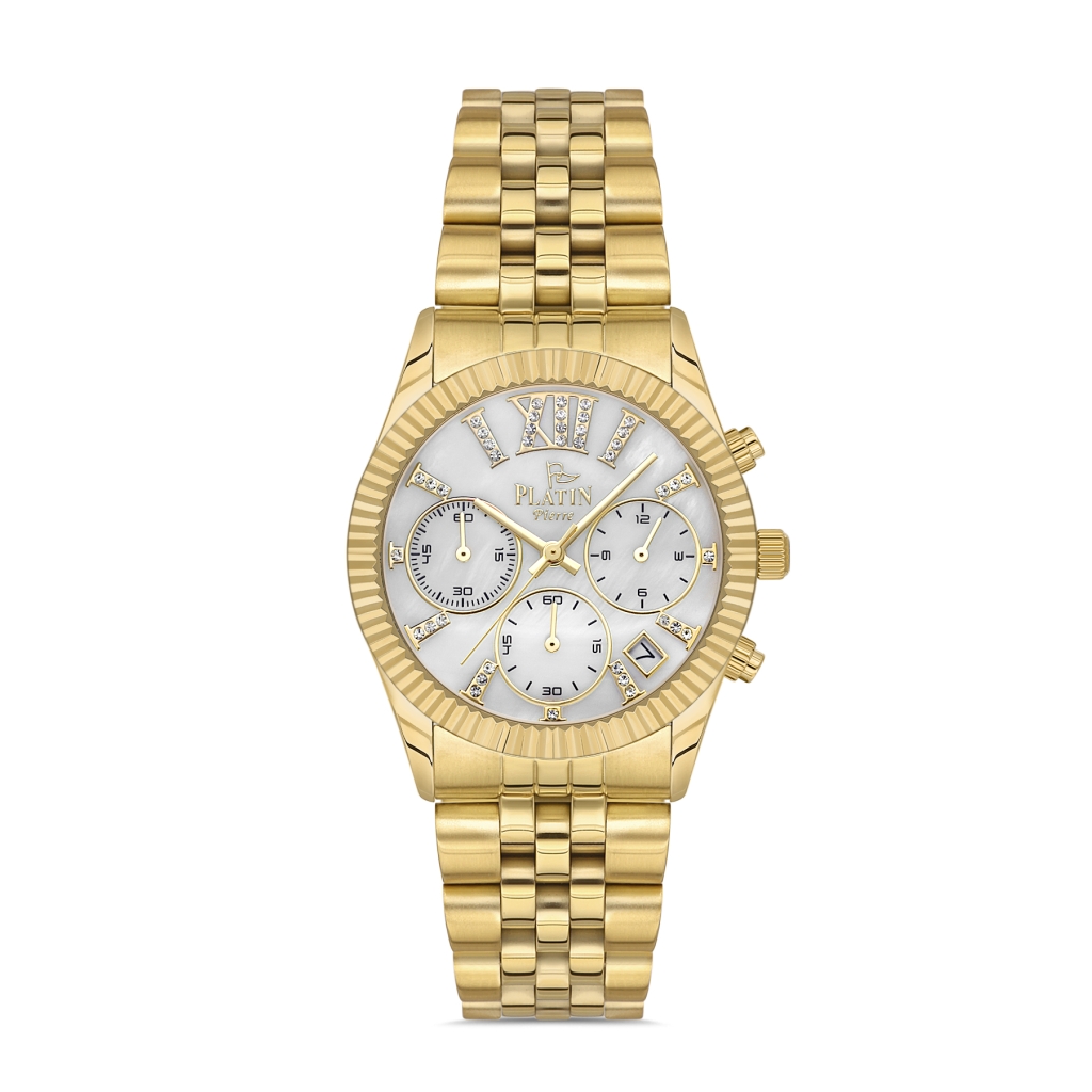 PLATİN PİERRE KADIN KOL SAATİ