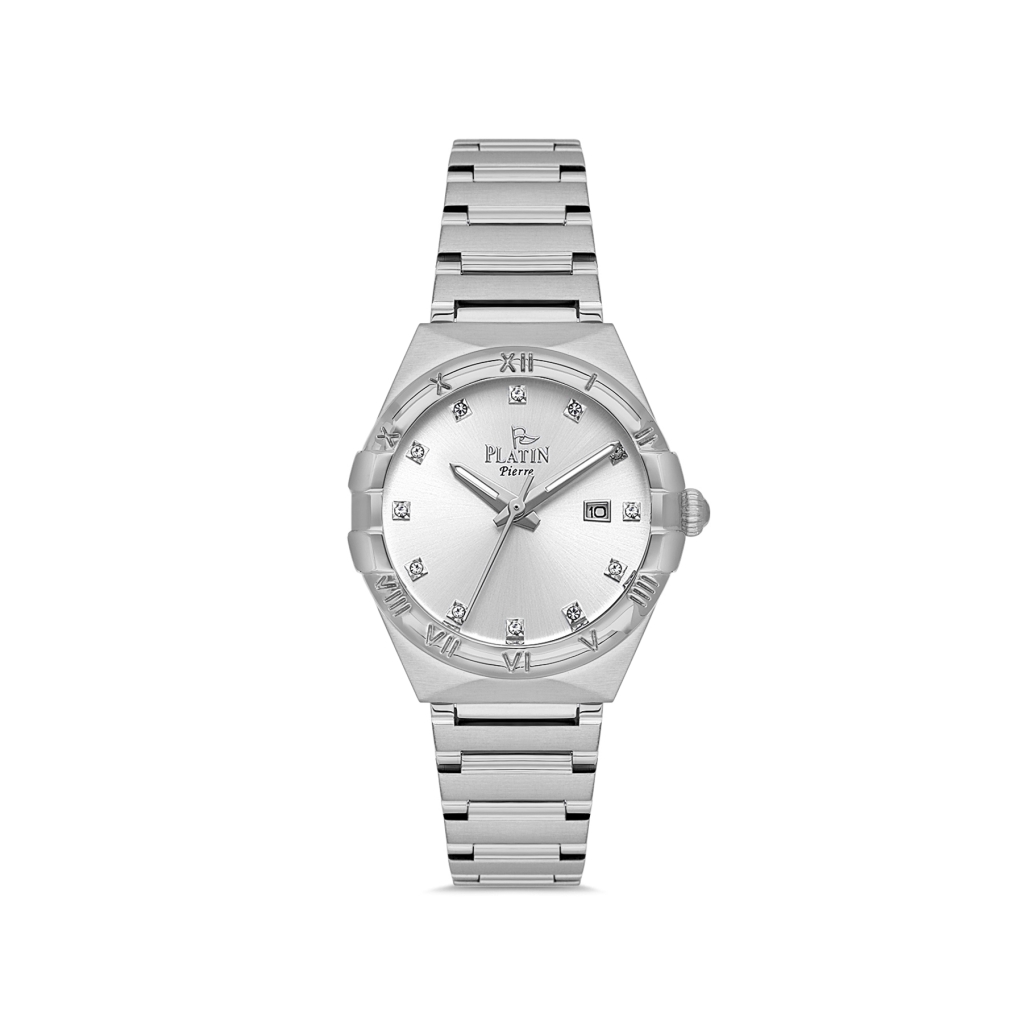PLATİN PİERRE KADIN KOL SAATİ
