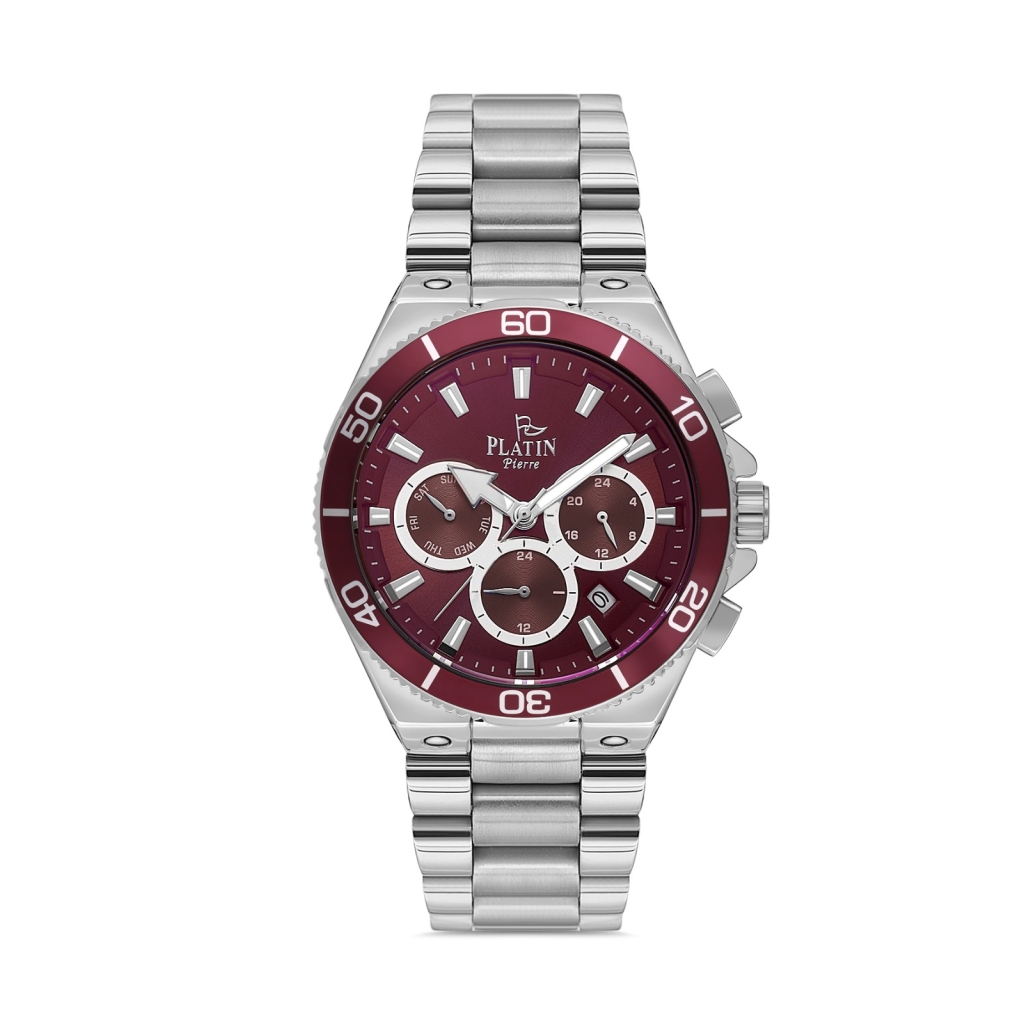 PLATİN PİERRE ERKEK KOL SAATİ