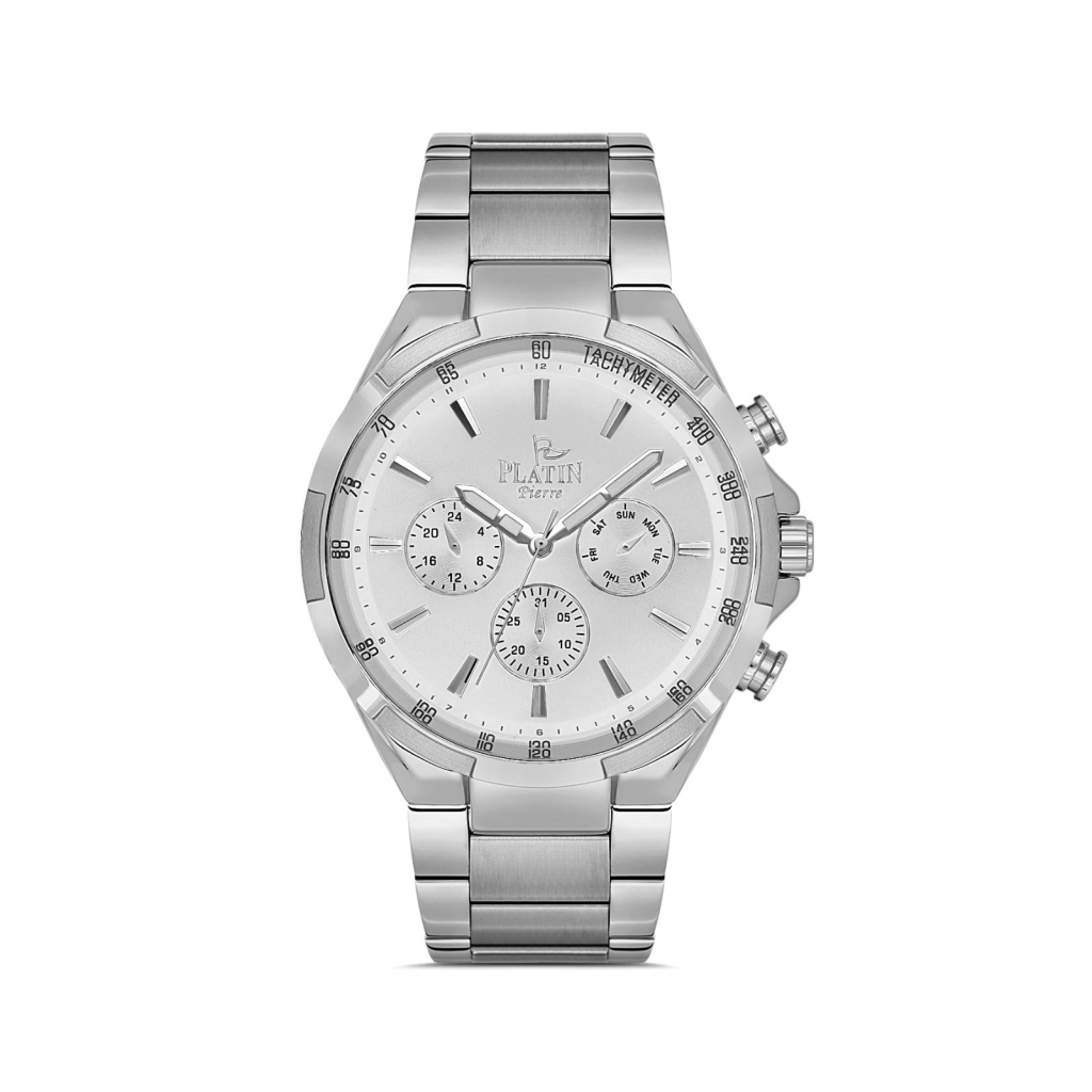PLATİN PİERRE ERKEK KOL SAATİ