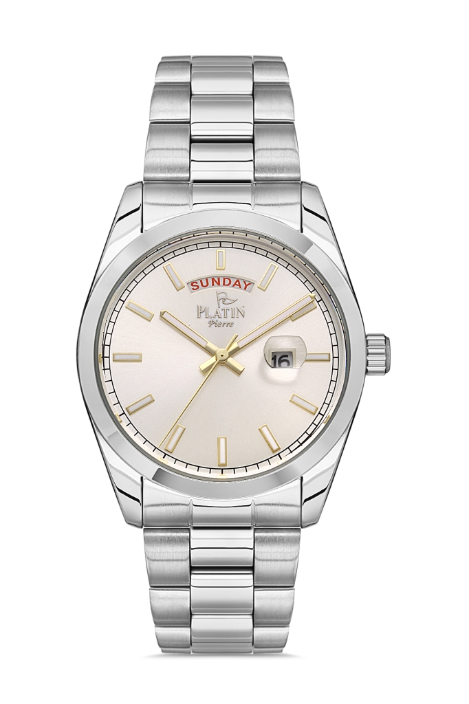 PLATİN PİERRE ERKEK KOL SAATİ