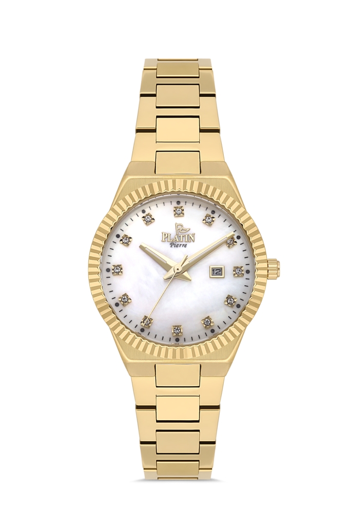 PLATİN PİERRE KADIN KOL SAATİ