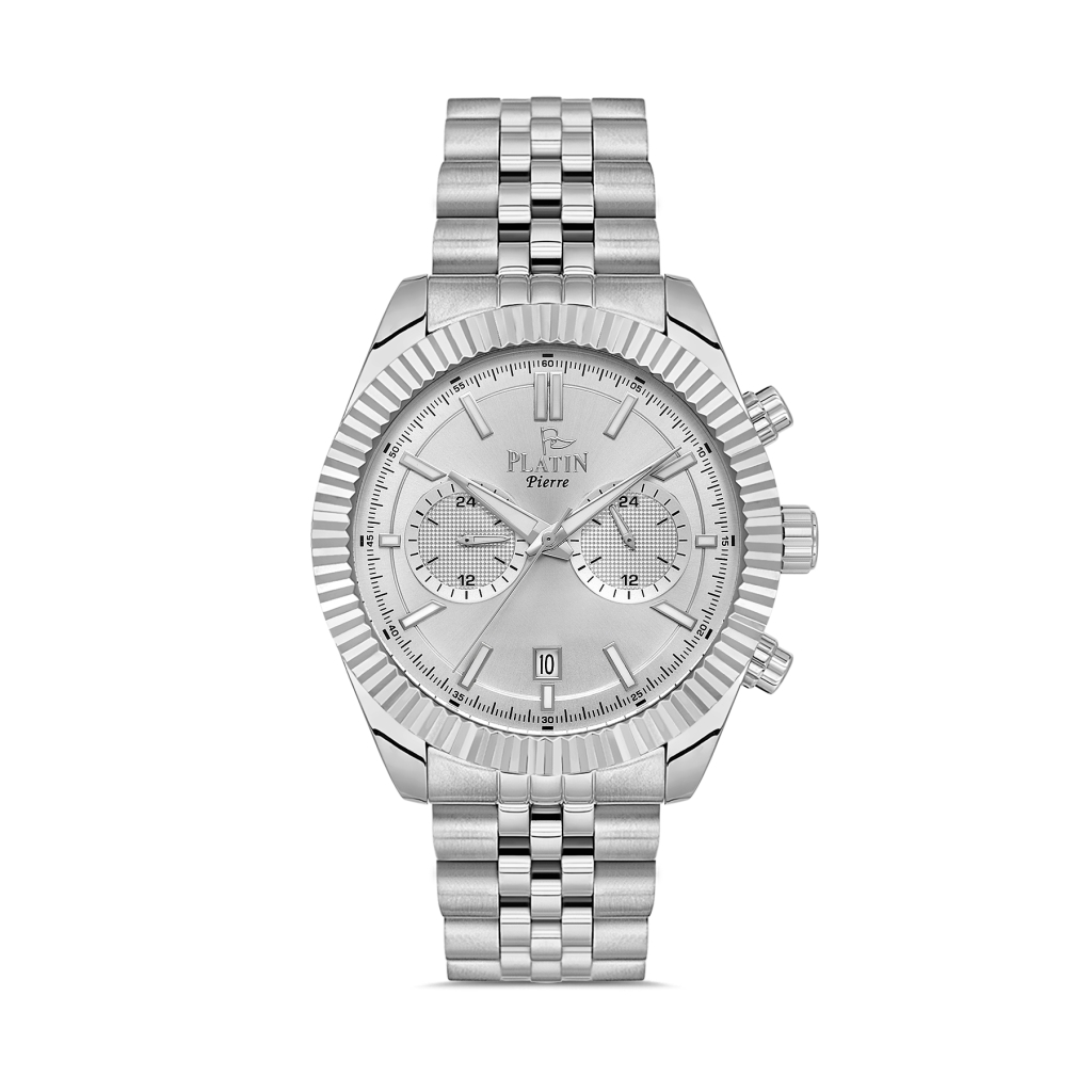 PLATİN PİERRE ERKEK KOL SAATİ