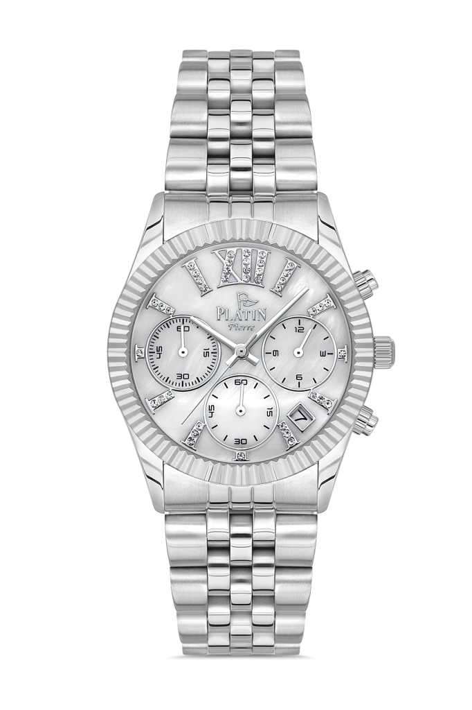 PLATİN PİERRE KADIN KOL SAATİ