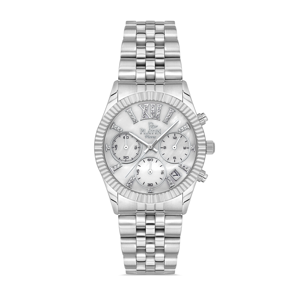 PLATİN PİERRE KADIN KOL SAATİ