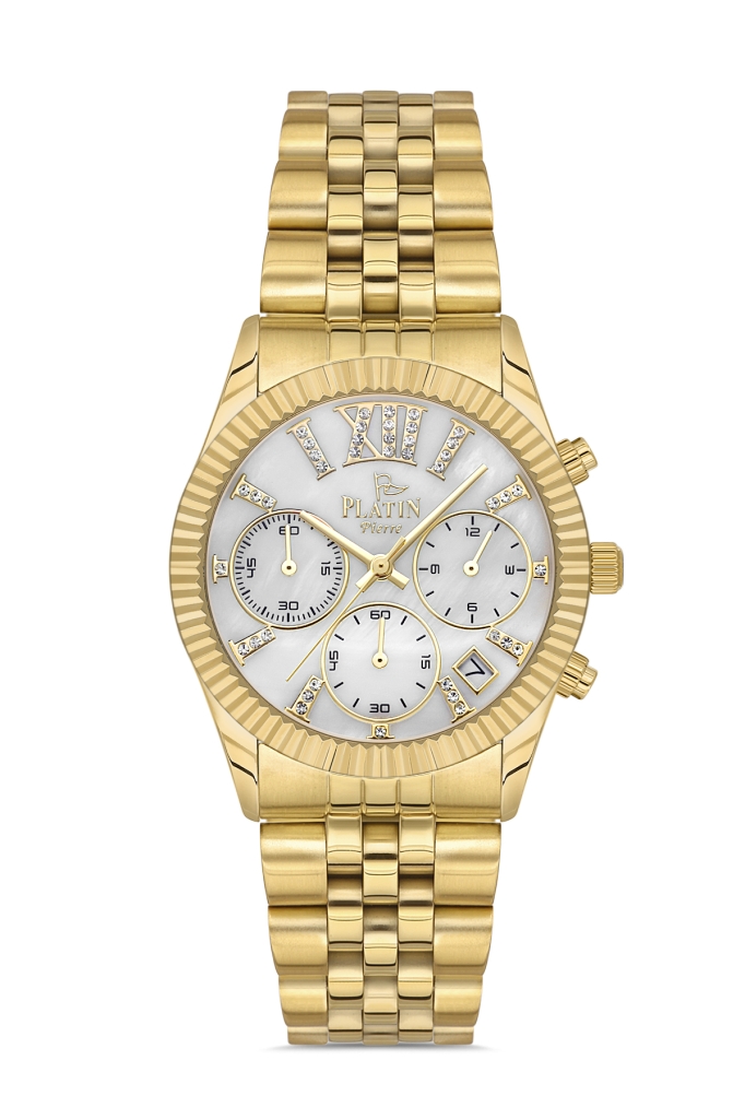 PLATİN PİERRE KADIN KOL SAATİ
