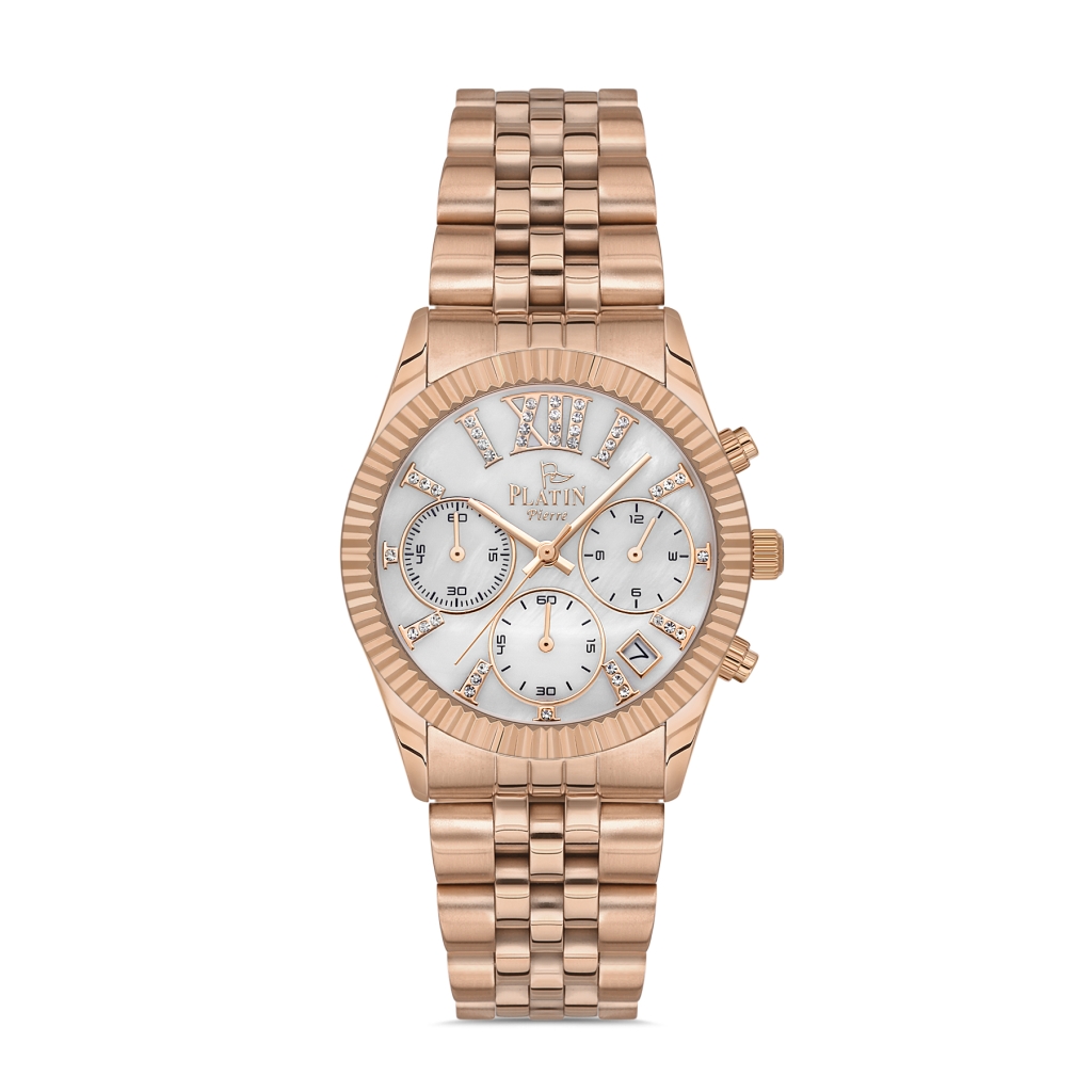 PLATİN PİERRE KADIN KOL SAATİ
