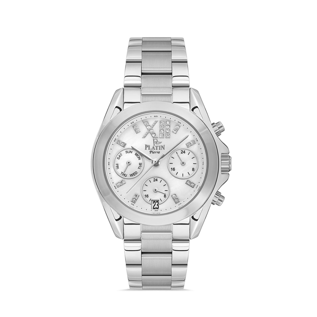 PLATİN PİERRE KADIN KOL SAATİ