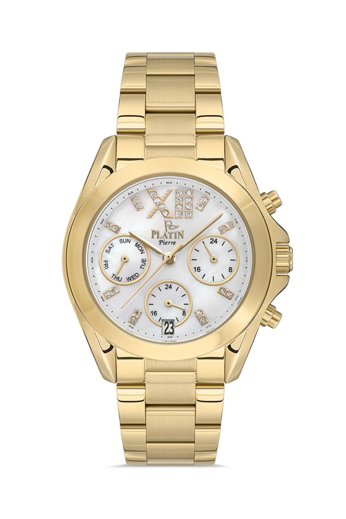 PLATİN PİERRE KADIN KOL SAATİ