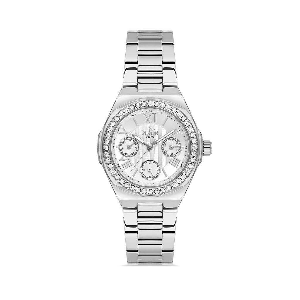 PLATİN PİERRE KADIN KOL SAATİ