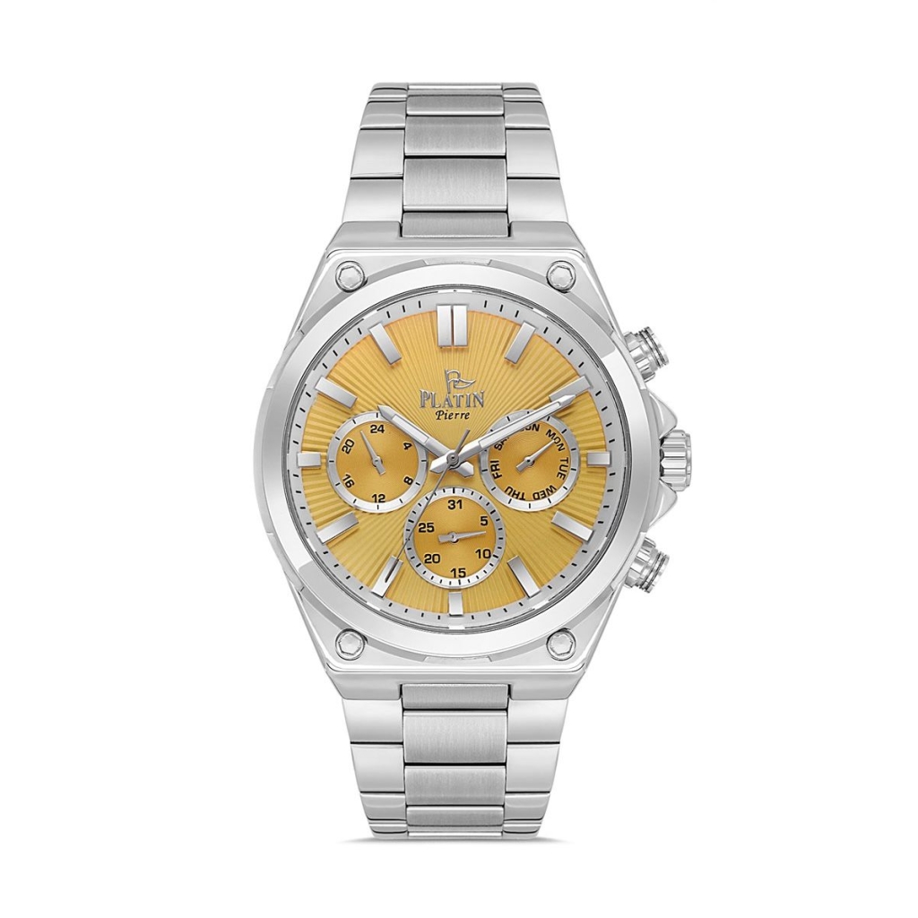 PLATİN PİERRE ERKEK KOL SAATİ