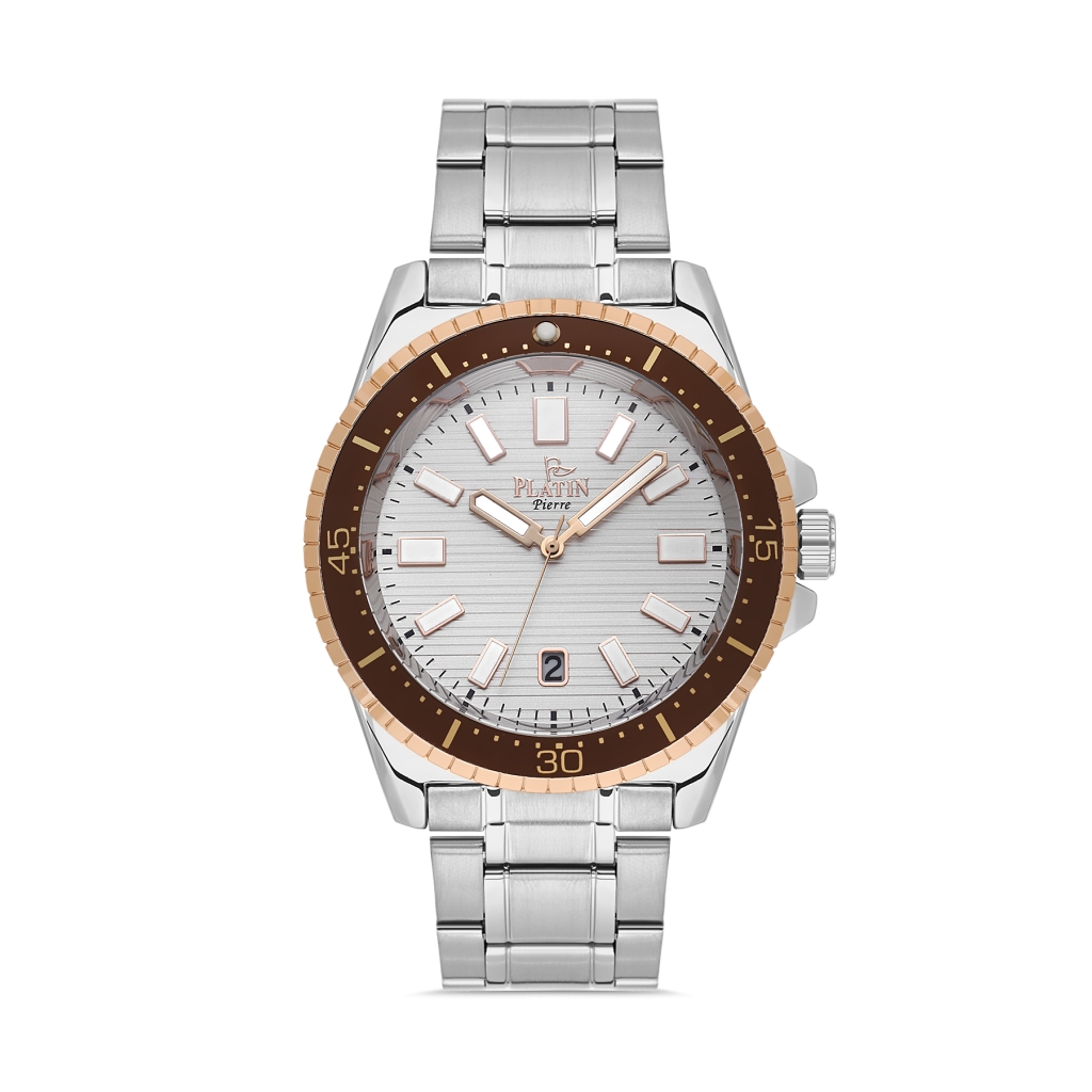 PLATİN PİERRE ERKEK KOL SAATİ