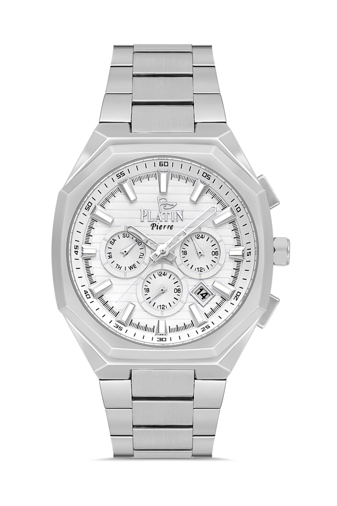PLATİN PİERRE ERKEK KOL SAATİ