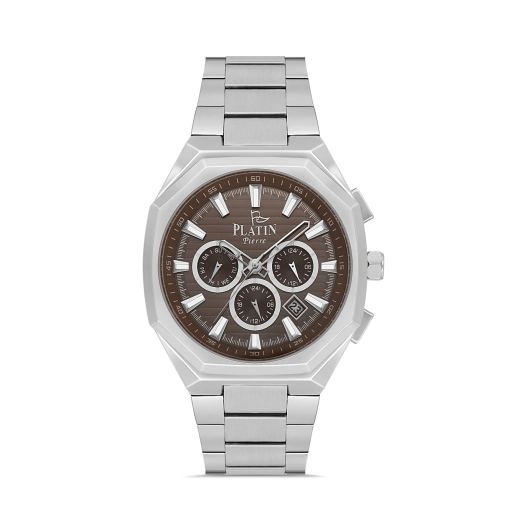 PLATİN PİERRE ERKEK KOL SAATİ