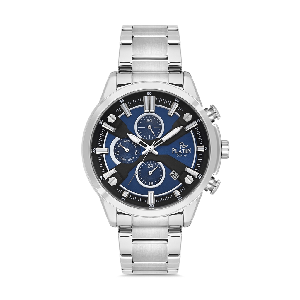 PLATİN PİERRE ERKEK KOL SAATİ
