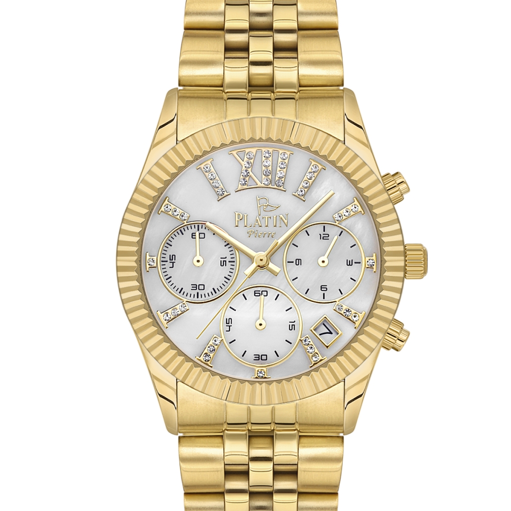 PLATİN PİERRE KADIN KOL SAATİ