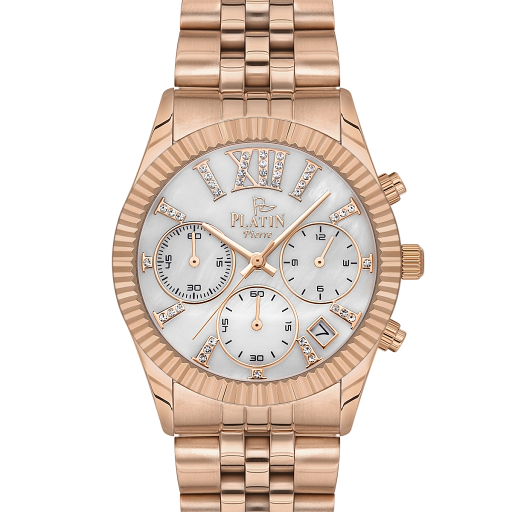 PLATİN PİERRE KADIN KOL SAATİ