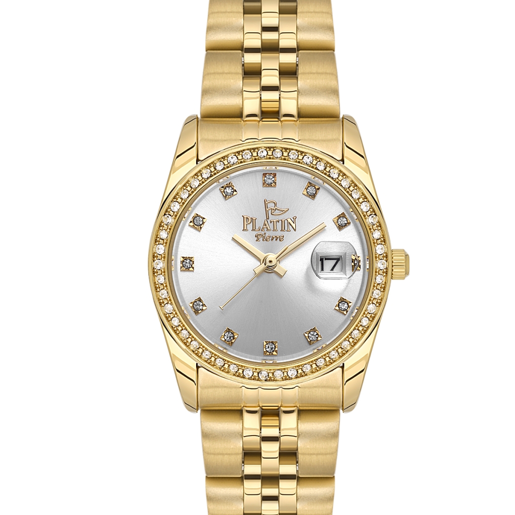 PLATİN PİERRE KADIN KOL SAATİ