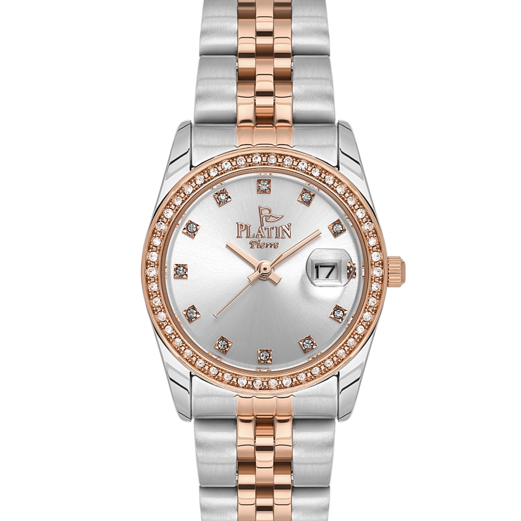 PLATİN PİERRE KADIN KOL SAATİ
