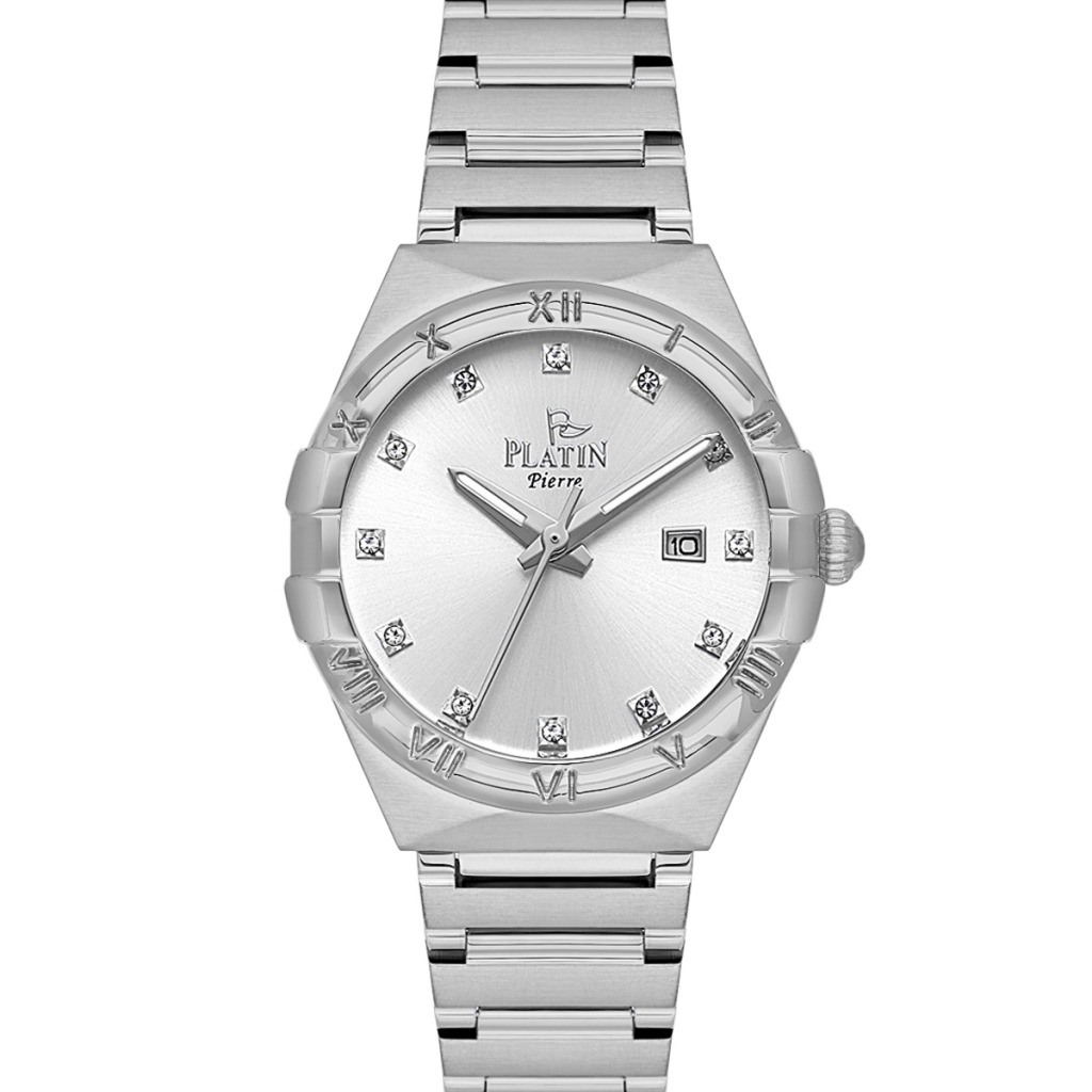 PLATİN PİERRE KADIN KOL SAATİ