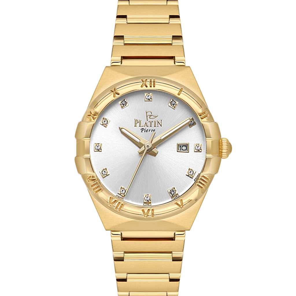 PLATİN PİERRE KADIN KOL SAATİ