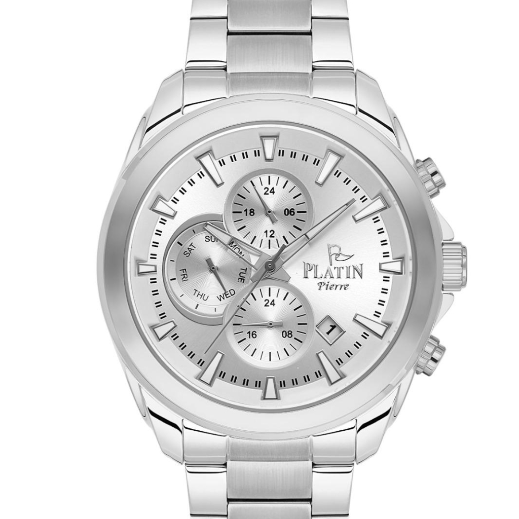 PLATİN PİERRE ERKEK KOL SAATİ