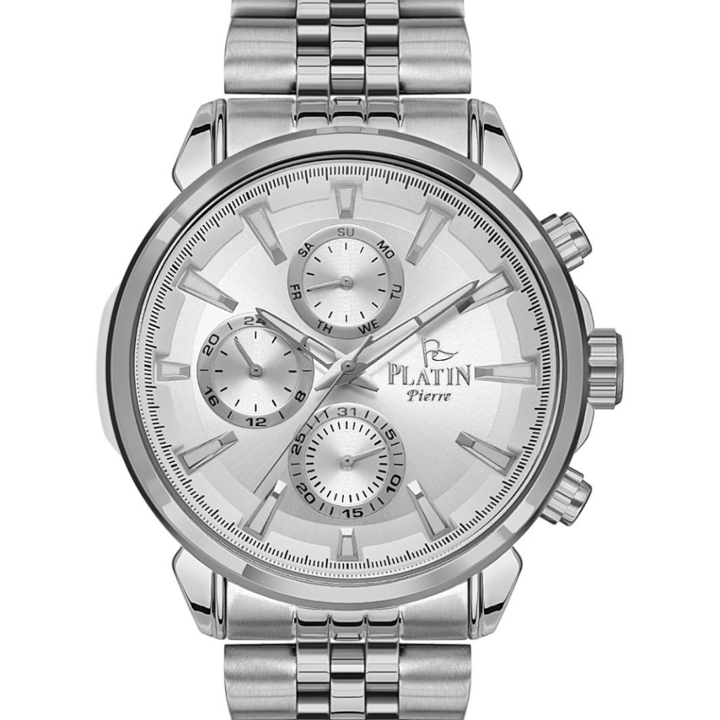 PLATİN PİERRE ERKEK KOL SAATİ