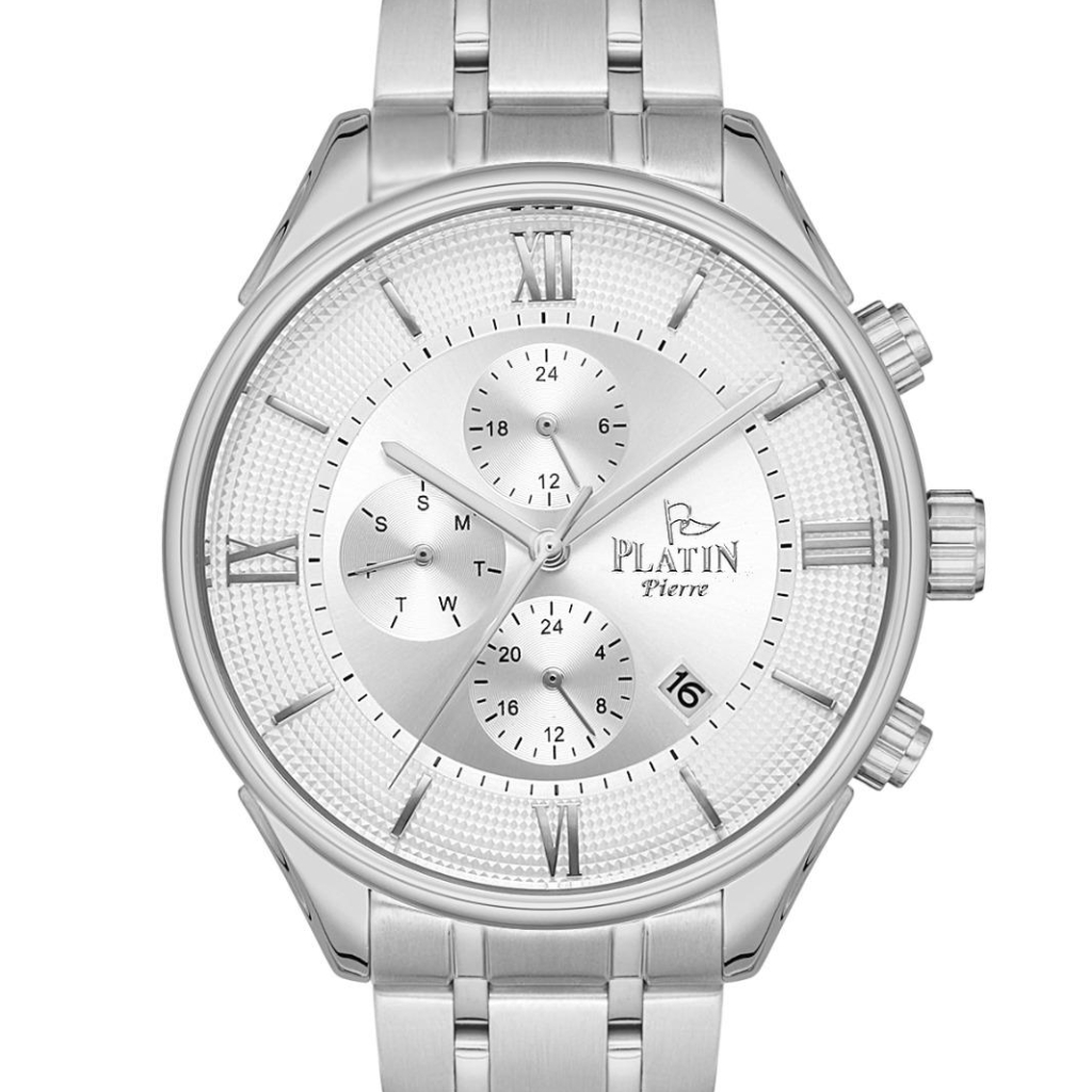 PLATİN PİERRE ERKEK KOL SAATİ