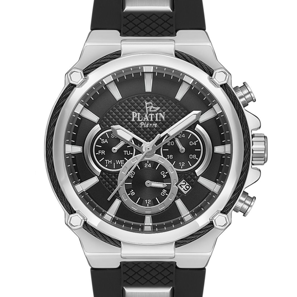 PLATİN PİERRE ERKEK KOL SAATİ