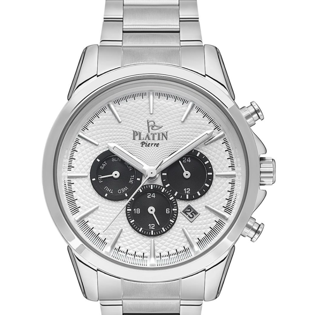 PLATİN PİERRE ERKEK KOL SAATİ