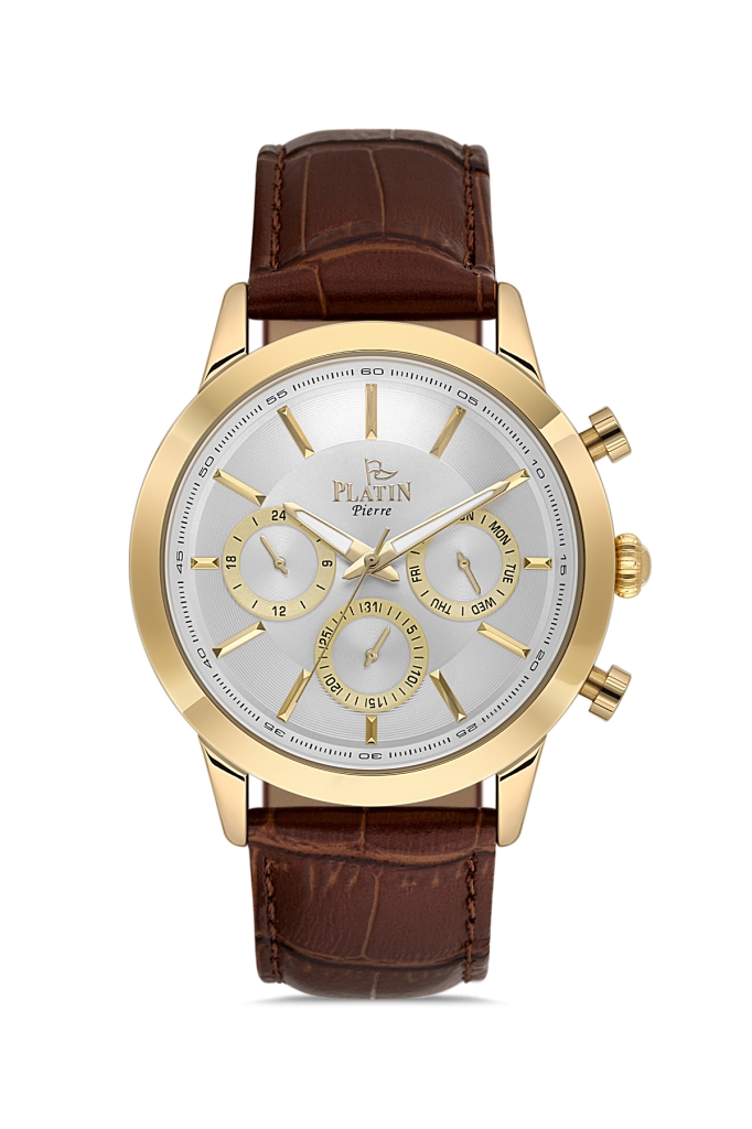 PLATİN PİERRE ERKEK KOL SAATİ