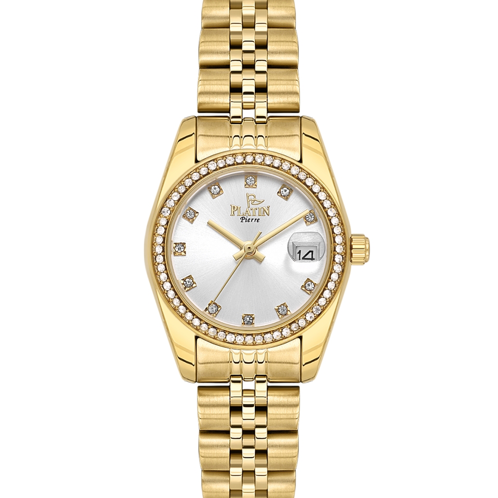 PLATİN PİERRE KADIN KOL SAATİ