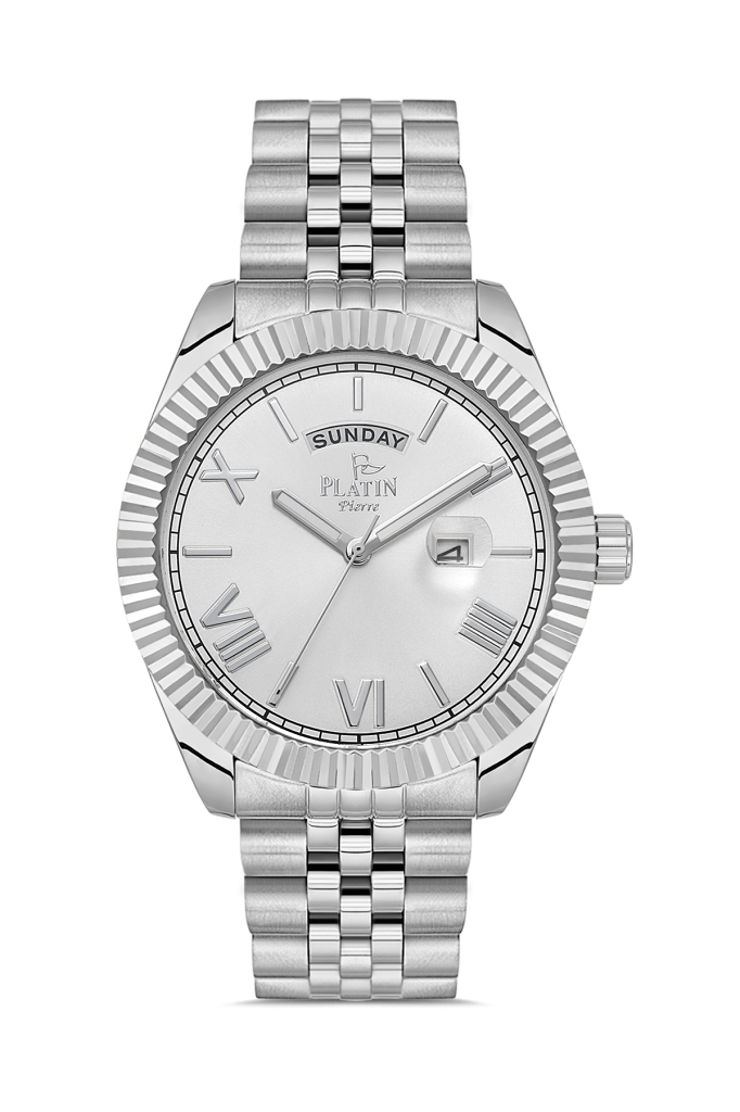 PLATİN PİERRE ERKEK KOL SAATİ