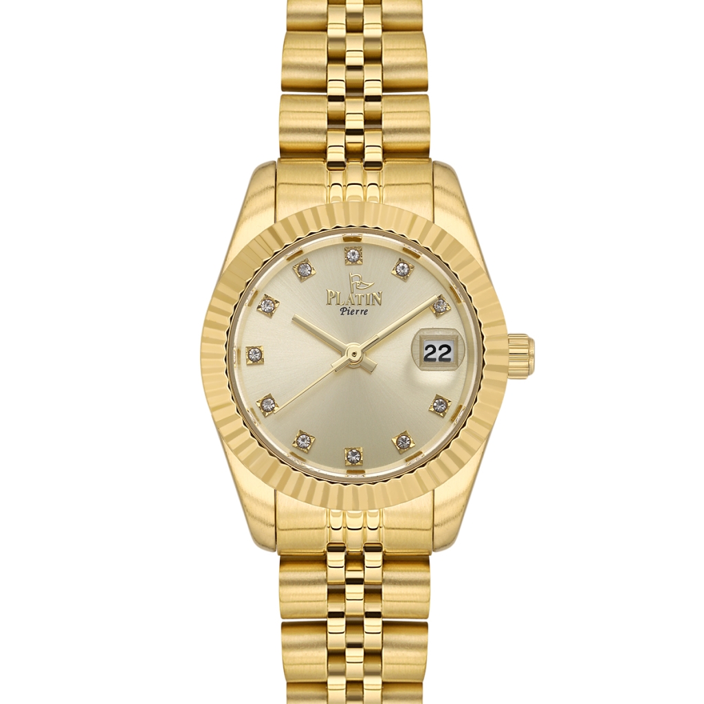 PLATİN PİERRE KADIN KOL SAATİ