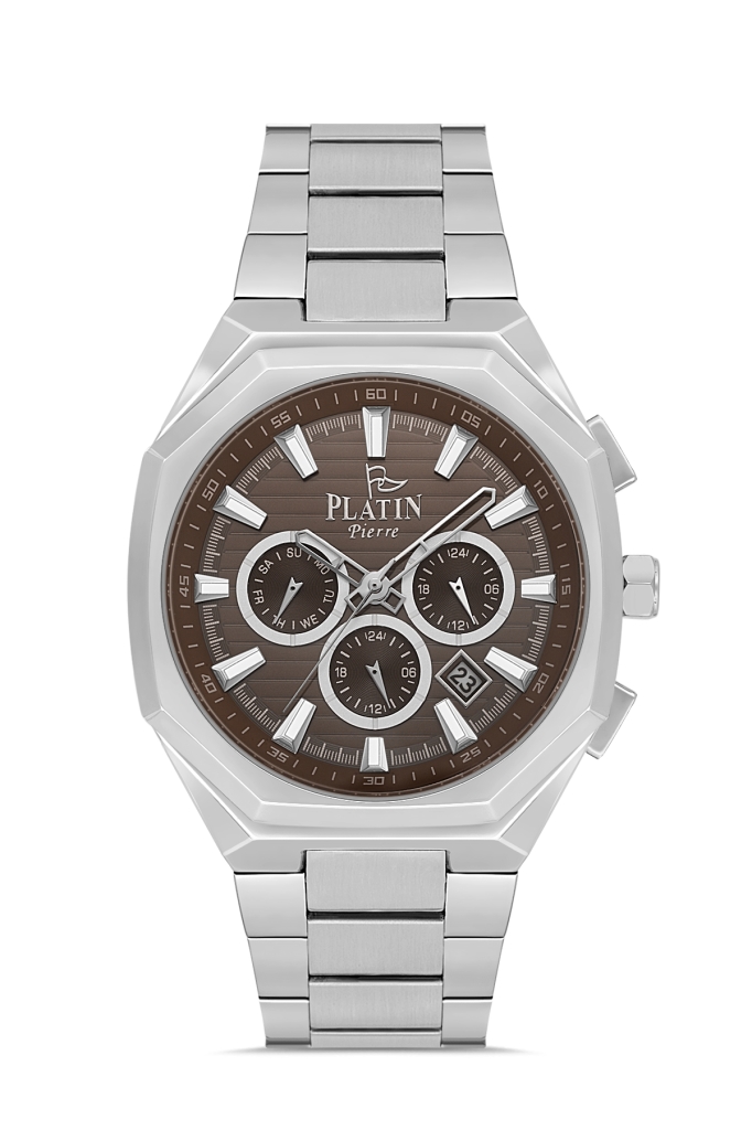 PLATİN PİERRE ERKEK KOL SAATİ