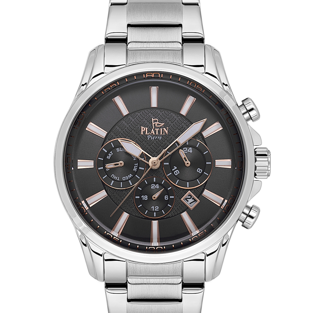 PLATİN PİERRE ERKEK KOL SAATİ